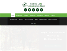 Tablet Screenshot of guilfordlandtrust.org